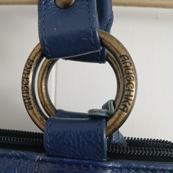 ANUSCHKA BOHEMIAN ARTSY BUTTERFLY SIGNATURE SHOULDER HANDBAG - Picture 8 of 17